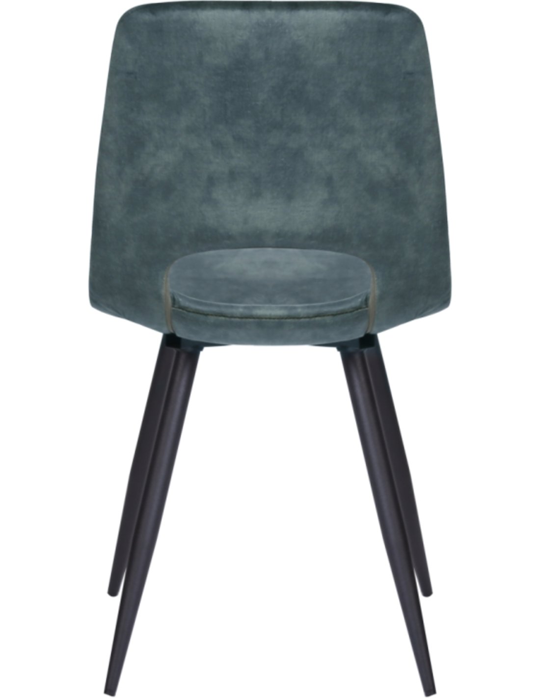 Eetkamer Stoel Nick Industrieel Design | Microvezel Blauw (Suede look) - Industrieelinhuis.nl