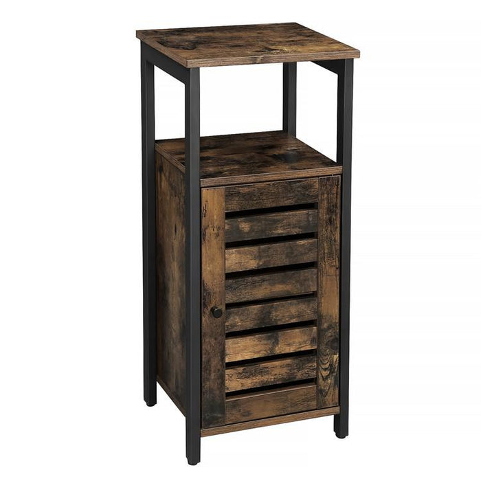Smal staand kastje Industrieel Design | Houtlook en Staal | 37x30x81cm - Industrieelinhuis.nl
