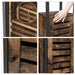 Smal staand kastje Industrieel Design | Houtlook en Staal | 37x30x81cm - Industrieelinhuis.nl