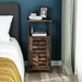 Smal staand kastje Industrieel Design | Houtlook en Staal | 37x30x81cm - Industrieelinhuis.nl