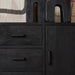 Dressoir Omaha Black | 220 cm - Industrieelinhuis.nl